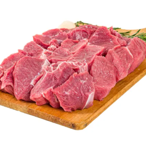 Musculo em cubos - portion de 0,100 Kg